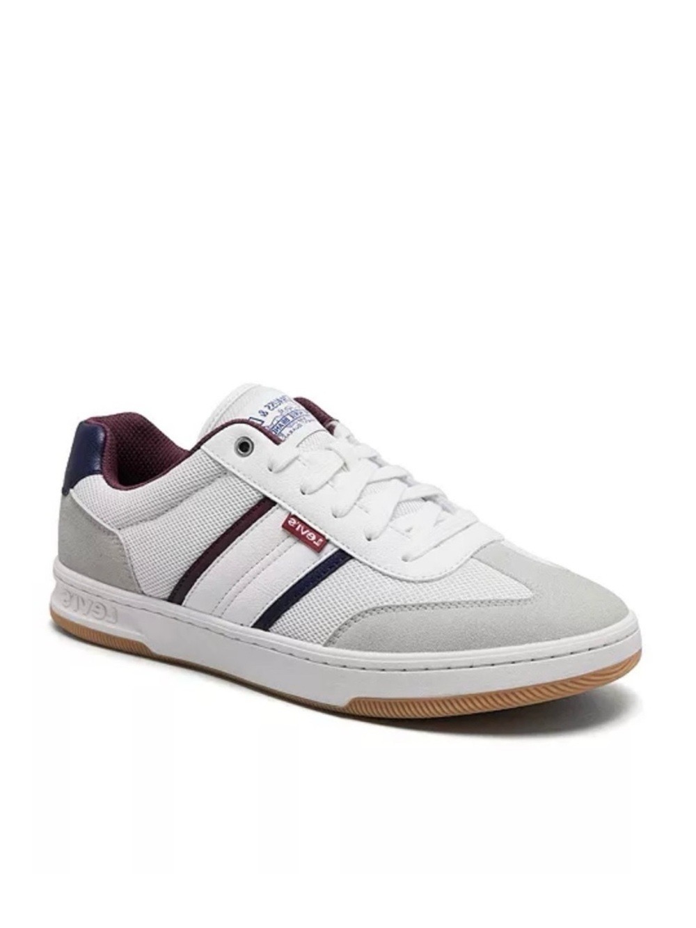 NWOT Levi's Men's Zane White and Gray Sneakers size 13